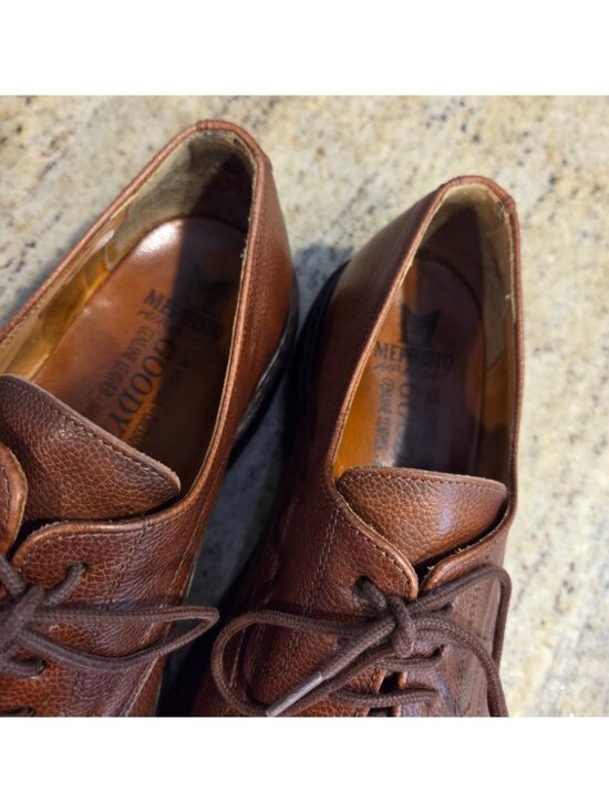 Mephisto Dress Shoes Men Size 8 Air Relax GoodYear Welt Brown Pebble Leather main image 12